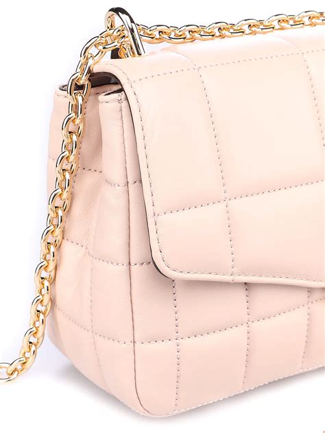 michael kors shoulder bag tan|michael kors soho large.